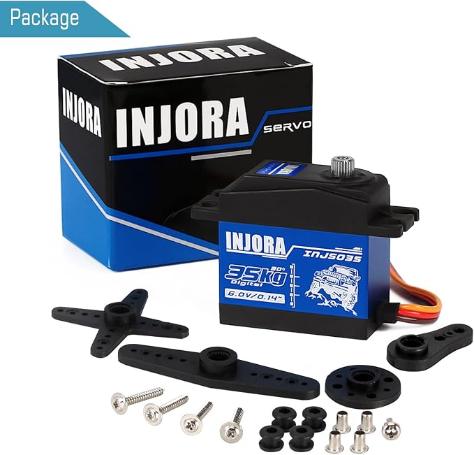 INJORA Servomotor RC 35KG Digital Alta Torque para RC miniatura 2