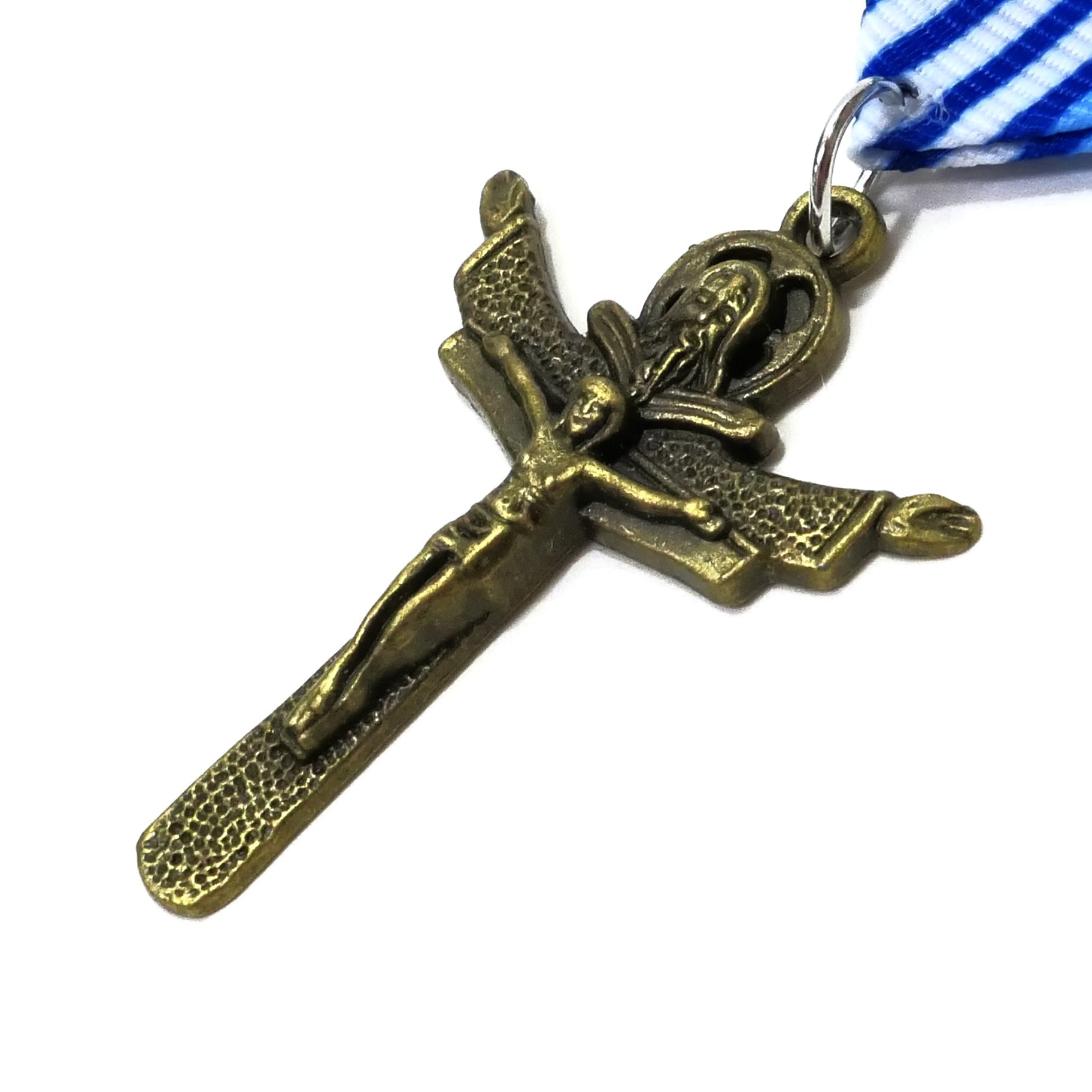 Amazon.co.jp: バッジ ミリタリー 勲章 水色 白 ロサリオ cl16 勲章