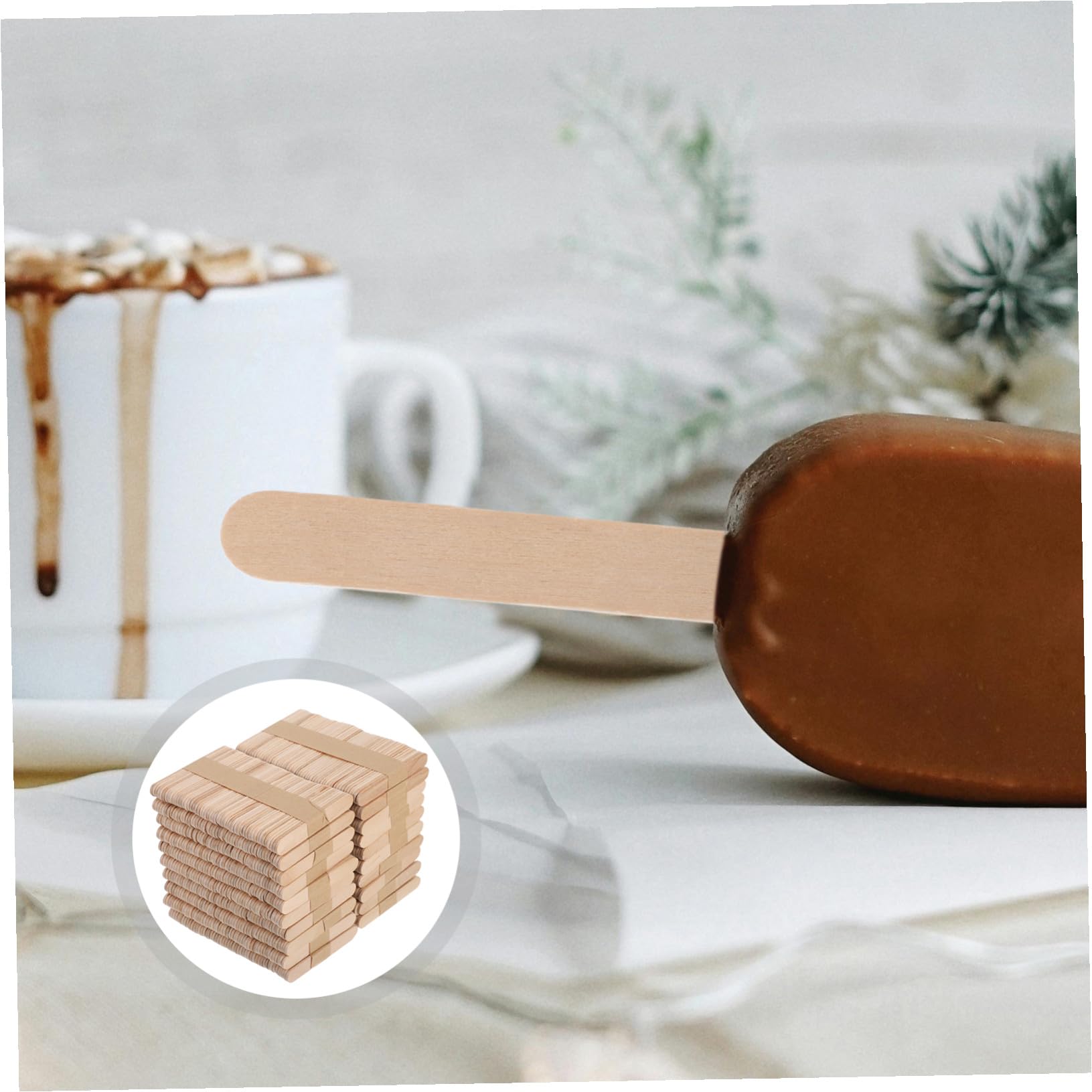 PRETYZOOM 1000piezas Palitos de Madera para Manualidades de Multiusos para Helados y Cera para Manualidades Palitos de Helado Pequeños para Mezclar y Etiquetas de Plantas