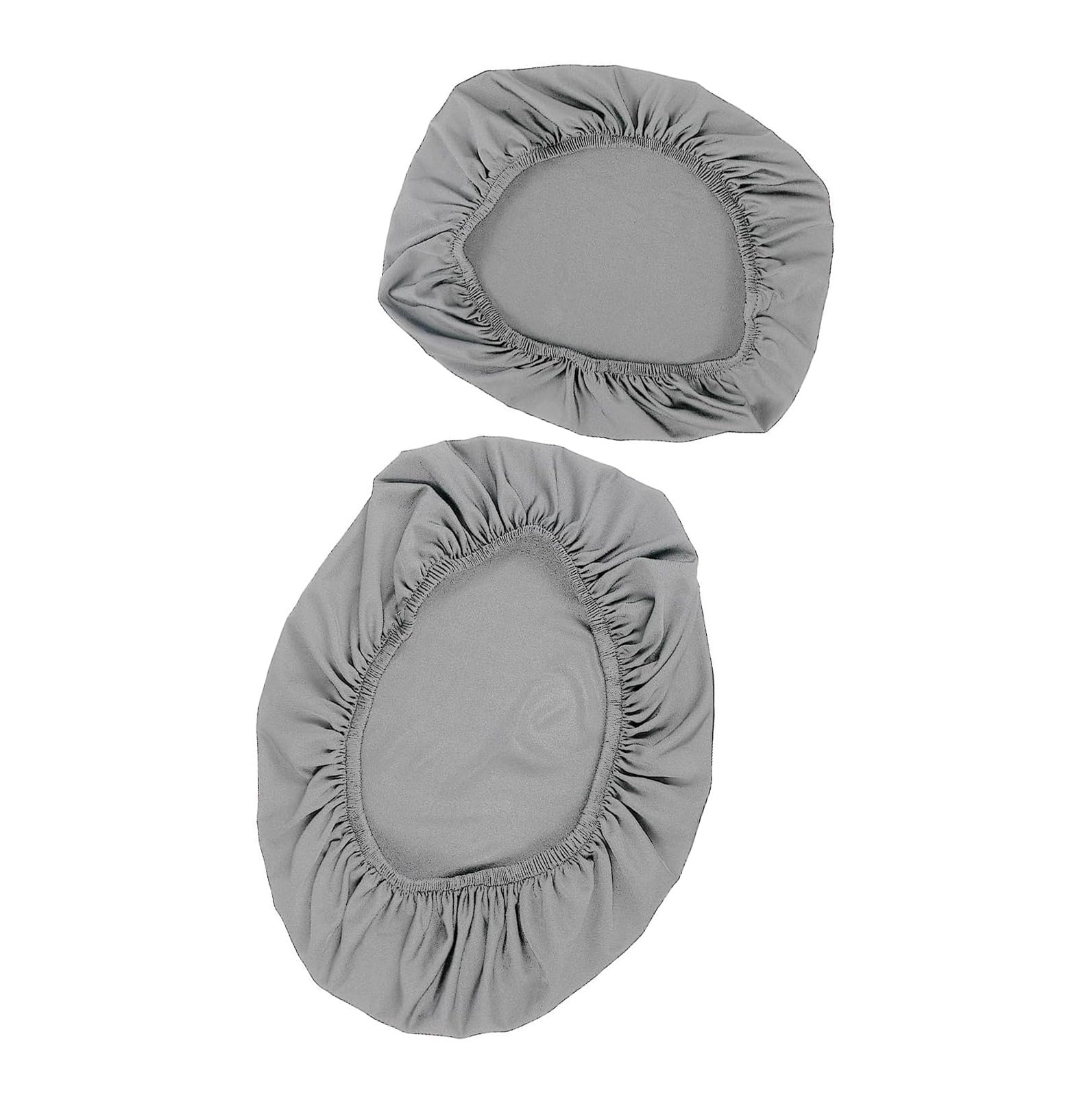 NEWFT 2pcs Toilet Cover Set with Soft Edges for Most Toilets Machine Washable Polyester Cloth Anti Toilet Tanks Cover with Elastic Design