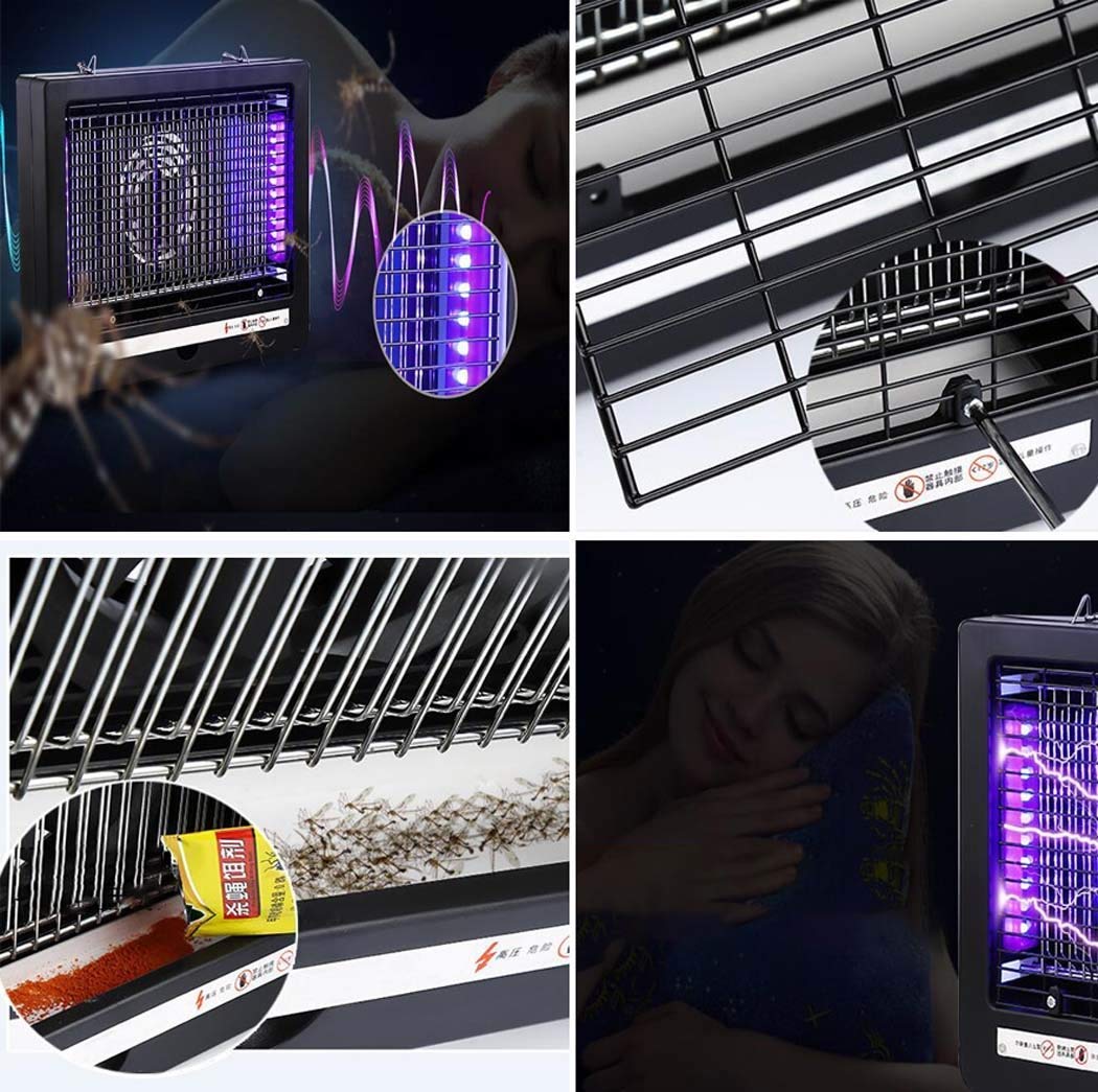 Trappola per zanzare Elettronico Bug Zapper Insetto Volante Repellente per zanzare Lampada antizanzare Eliminatore Interno 7W Trappole antiparassitarie per casa, cucine, uffici, terrazze all'aperto,