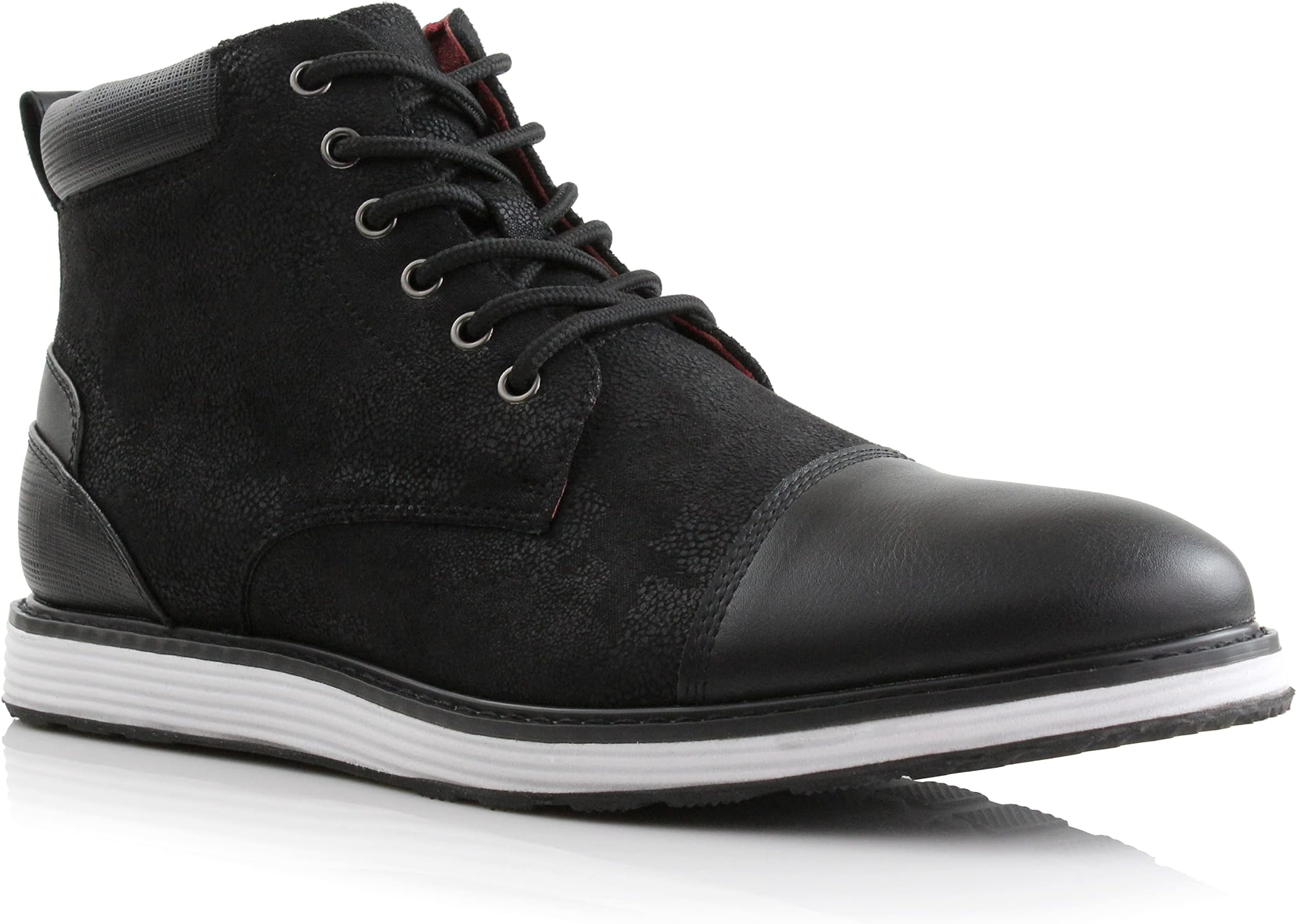 Men's Chukka Sneaker Boot | Casual Cap Toe Ankle Boot Hybrid with Lightweight Sole |