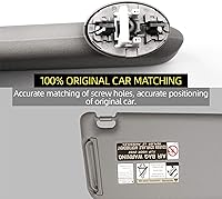 Vista 3 de Dasbecan - Visor solar delantero izquierdo del lado del conductor con luz de cortesía compatible con Toyota RAV4 2006-2013, reemplaza # Gris