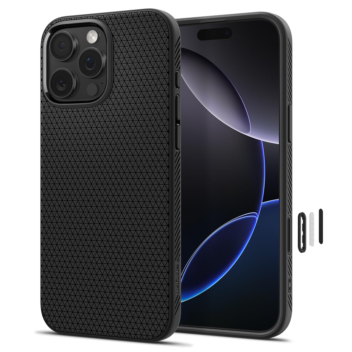 Spigen Liquid Air T MagFit for iPhone 16 Pro MAX case cover [Camera Control Button Cover] MagSafe compatible - Matte Black