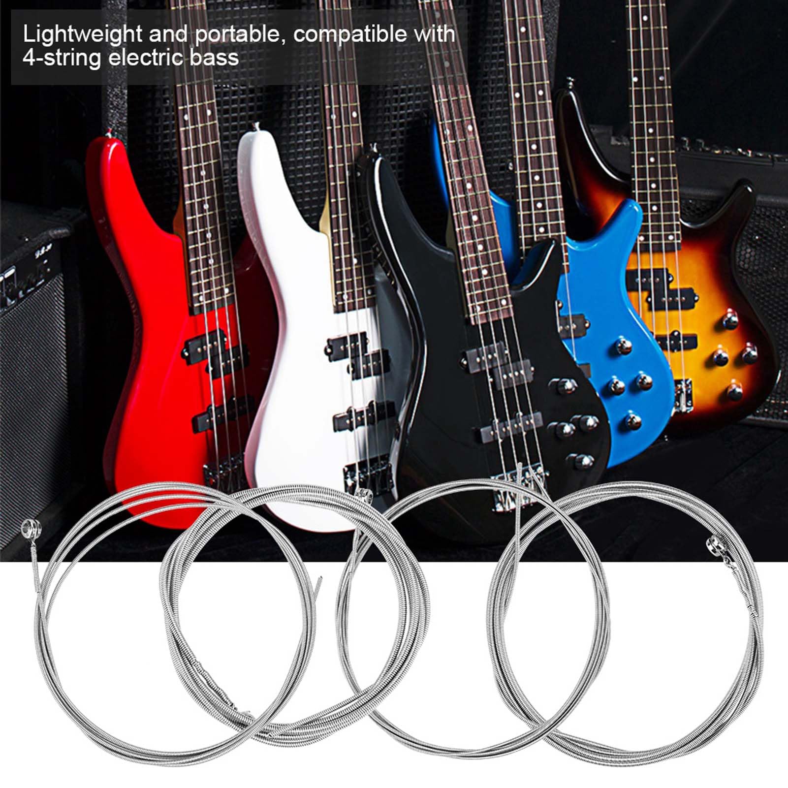 4-string Electric Bass Strings Electric Bass Strings Bass Strings Compatible with 4-string Electric Basses to Give You a Musical experience - Image 4