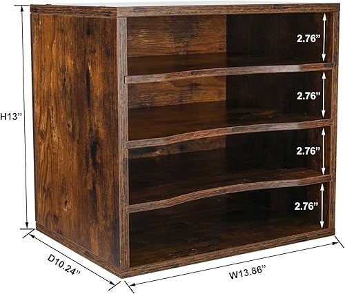 Vista 64 de PAG Organizador de literatura de madera para encimera, buzón de estudiante para aula, soporte de papel de escritorio para oficina, hogar, escuela