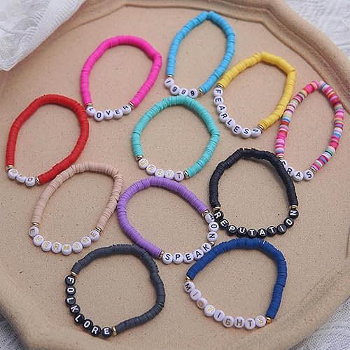 Miniatura 6 de PCGJICZ Juego de 11 pulseras inspiradas en Taylor de 1989, pulseras inspiradas en el álbum de Taylor y amantes de la música, regalos para fanáticos