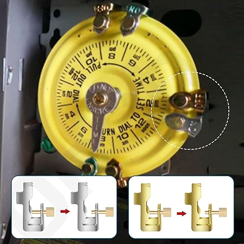 Miniatura 7 de Clips de encendido y apagado para temporizador de piscina t104r para Intermatic 156T1978A, kit de reemplazo de interruptor de tiempo para