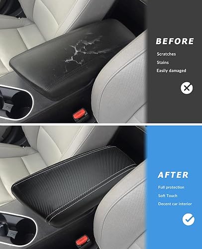 Miniatura 20 de INTGET Funda para reposabrazos de consola central de automóvil para Kia Optima, accesorios 2011 2012 2013 2014 2015 de cuero para consola central