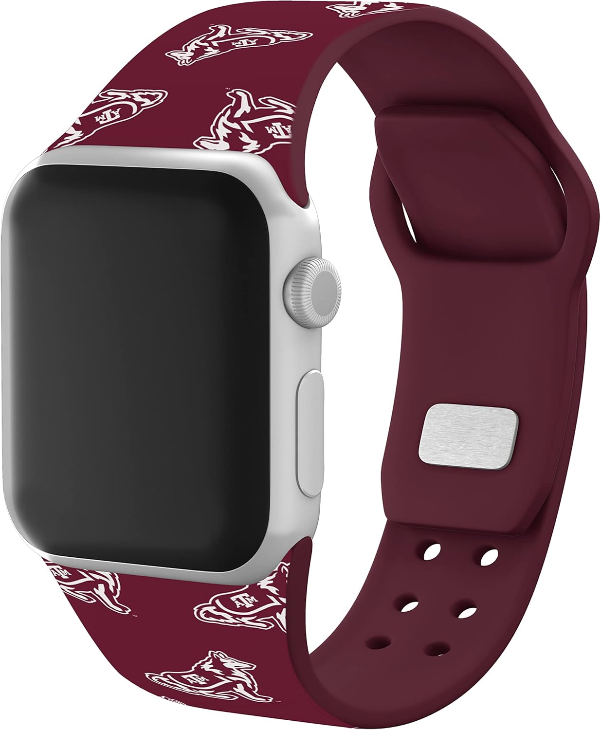 AFFINITY BANDS Texas A&M Aggies HD Combo Package Compatible with Apple Watch and AirPods Gen 1 & 2 (42/44/45/49mm (46mm Series 11) Long Repeating)