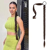 Vista 95 de SEIKEA Extensión de Cola de Caballo Larga DIY Trenzada con Banda para el Cabello, Extensiones de Cabello Liso Envolvente, Postizo Sintético Suave