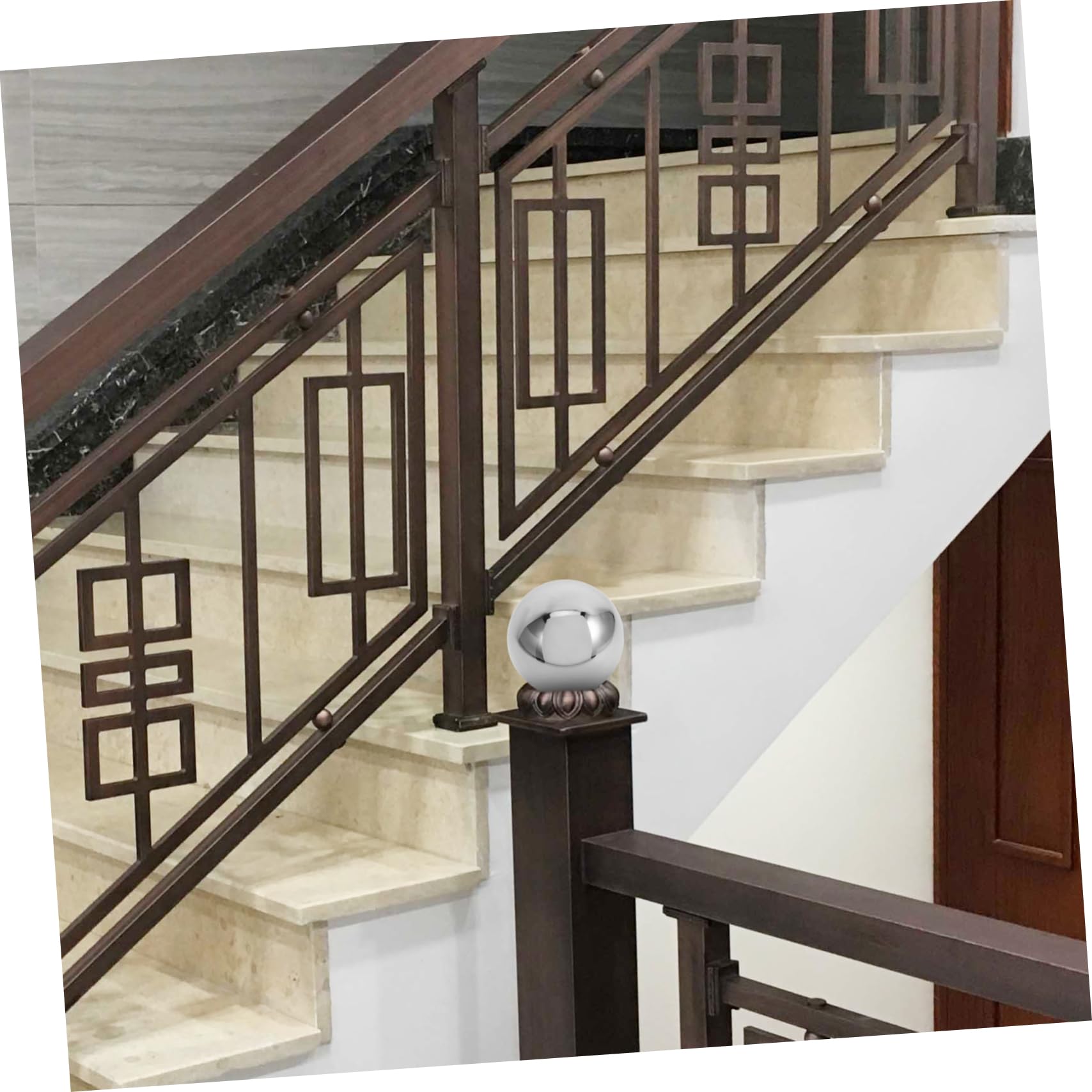 5pezzi Sfera Riflettente Inossidabile Da Giardino Acciaio Palline Decorative Lisce Per Fotografia Professionale e Decorazioni Esterne Design Elegante e Resistente