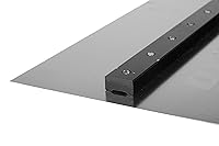 Vista 2 de OX Tools - Paleta de acabado de hormigón de acero inoxidable, 18 x 4.5 pulgadas, hoja flexible, vástago de aluminio remachado, mango de agarre OX