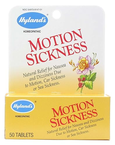 Hylands Motion Sickness Tablet - 50 por paquete - 6 paquetes por estuche. 6