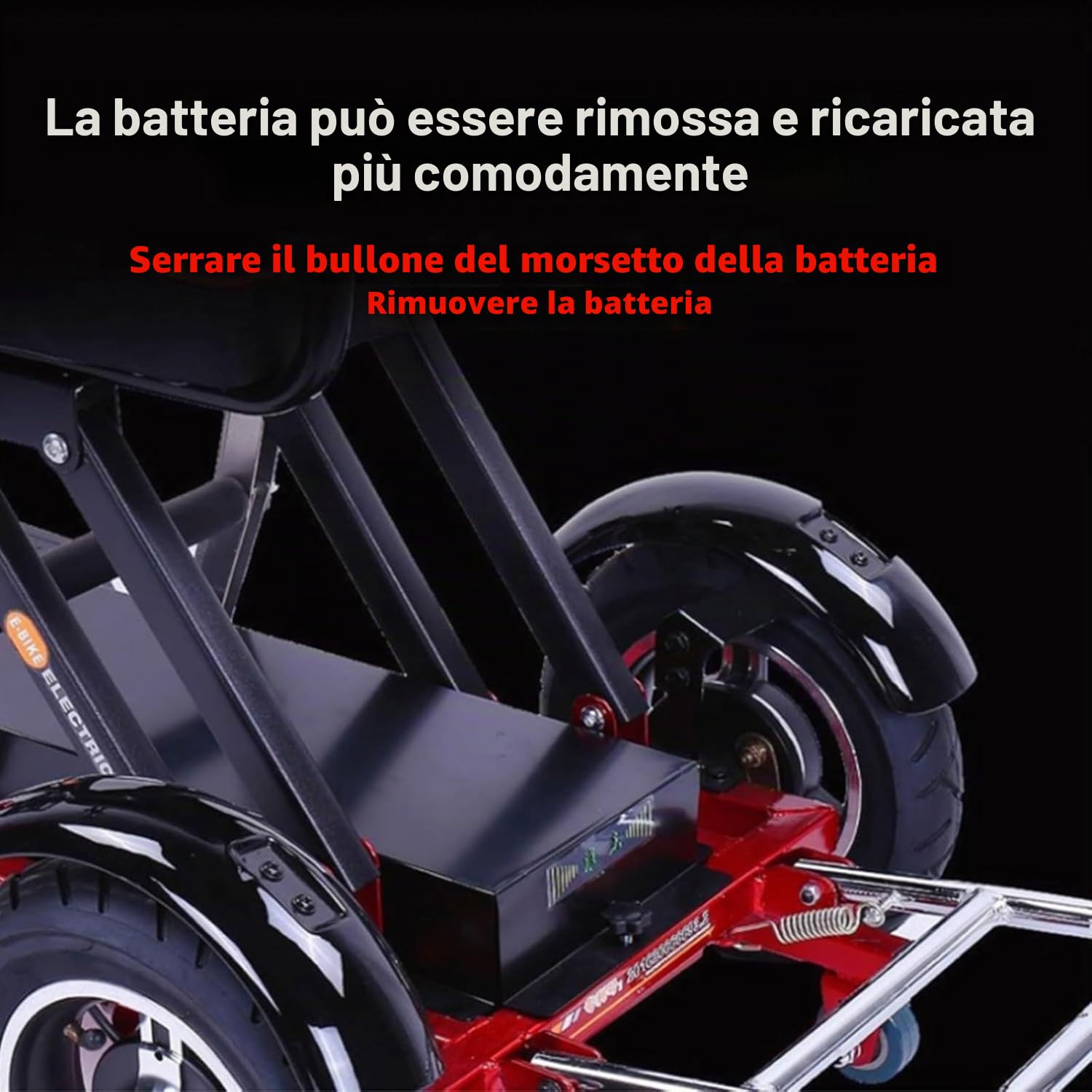 Scooter Leggeri per Anziani Scooter Da Viaggio con Caricabatterie, Pieghevole Scooter Elettrico Per Disabili