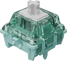 Zhouwang Gateron Interruptores magnéticos Jade Pro teclado, mola mais longa, pré-lubrificado, configuração livre, interruptores lineares pré-viagem para teclado magnético para jogos (10 peças)
