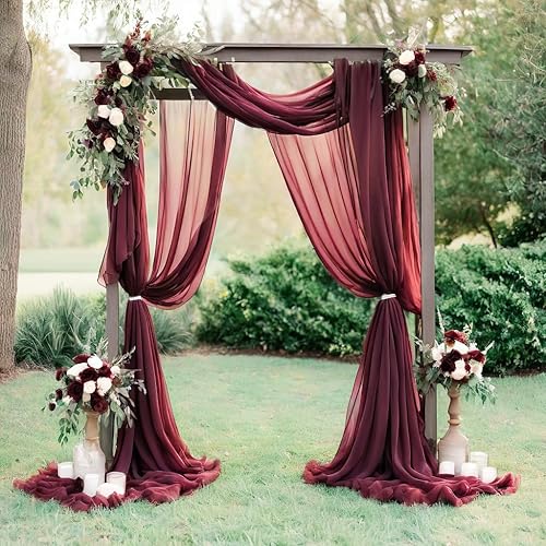 Miniatura 9 de Tela de gasa  Decoración, tela para cortinas  Boda, revelación de género, baby shower, cumpleaños  para decoración de cenador, arco, toldo, mesa y