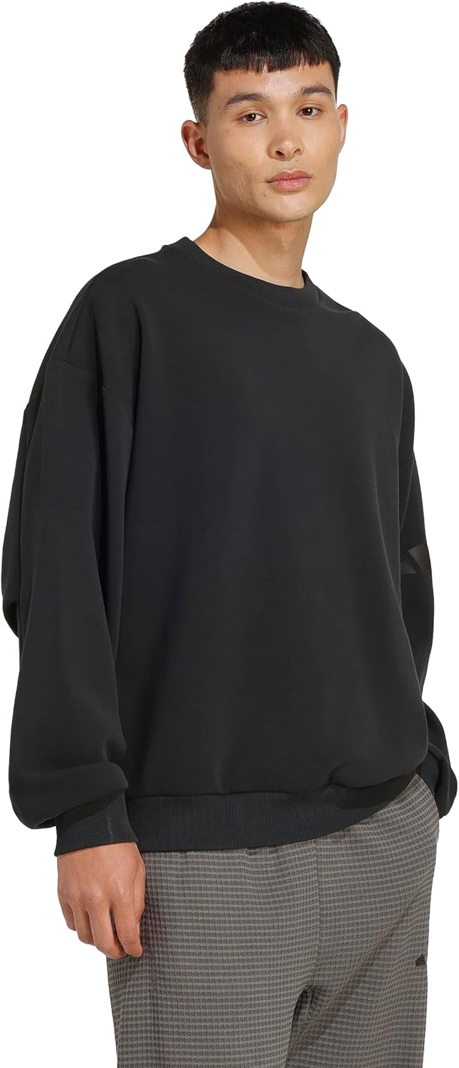 adidas mens Soft Lux Loose Sweatshirt - Image 2