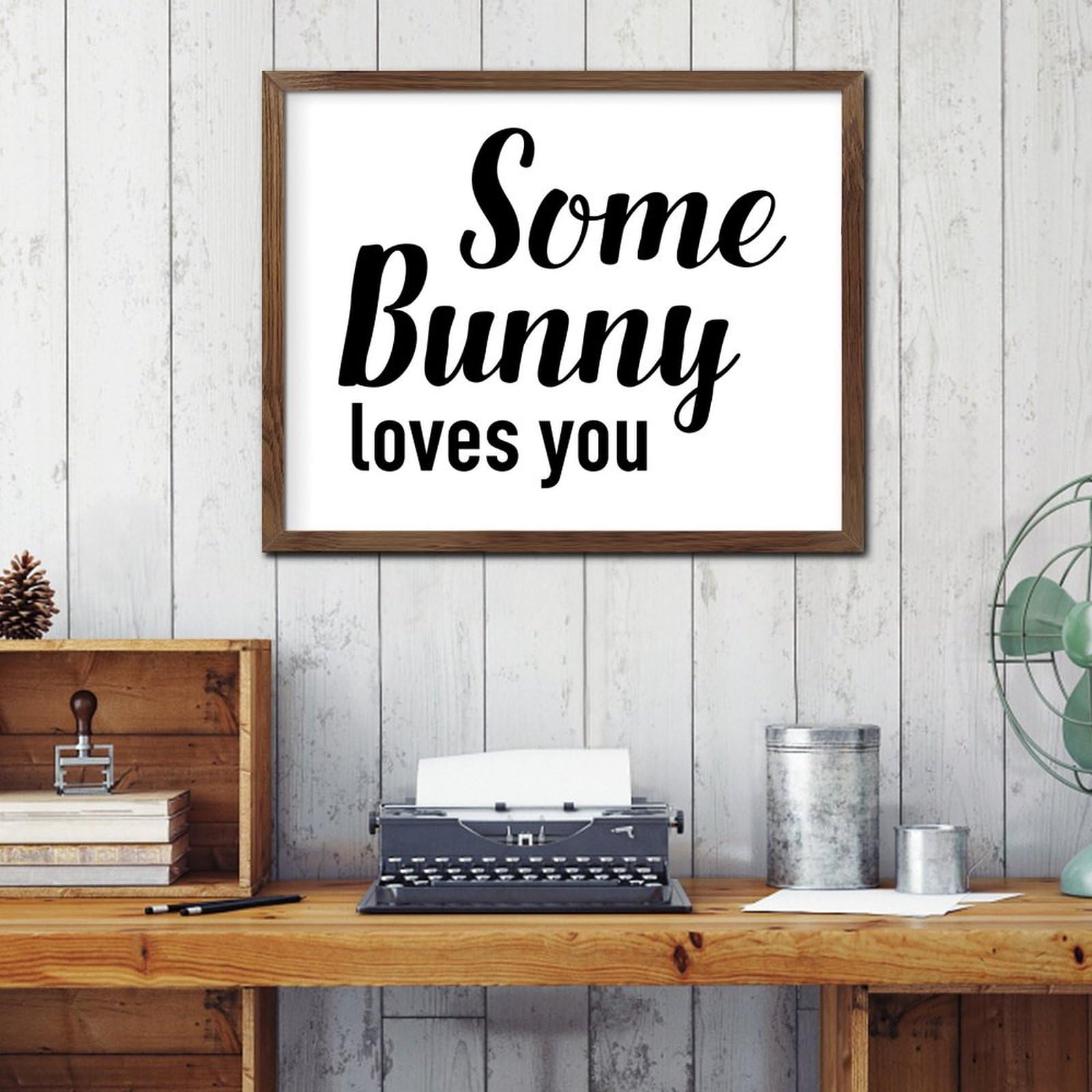 Prière de sérénité Some Bunny Loves You tableau bois de qualité