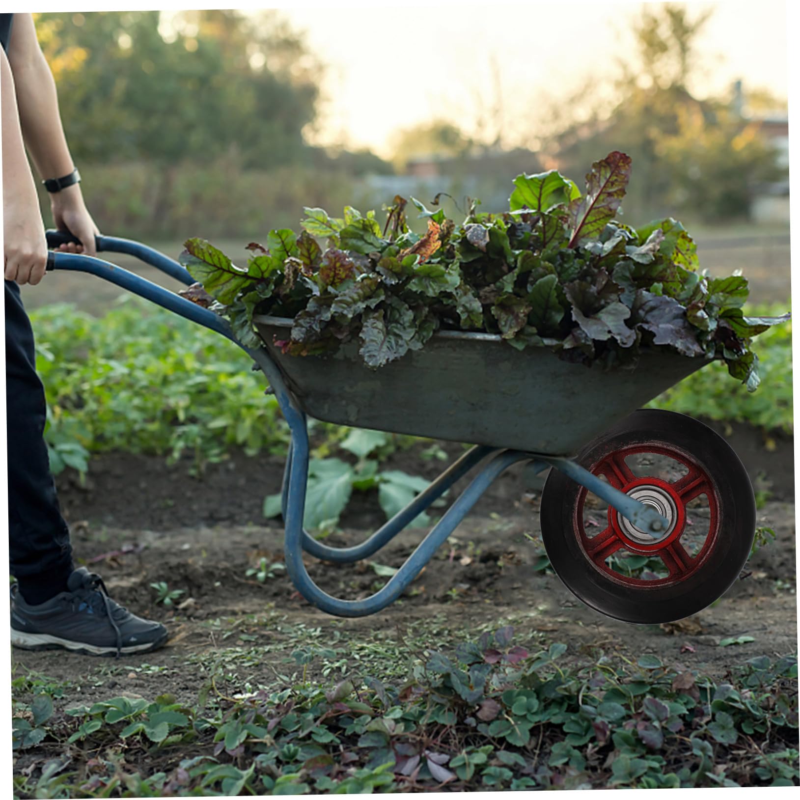 MAGICLULU Gartenwagenrad Gummirad Ersatz Anhängerrad Robustes Nutzwagenrad Für Hofwagen Und Bollerwagen