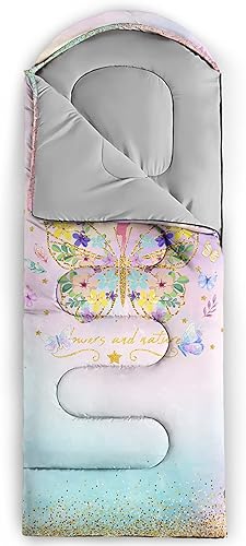 Miniatura 2 de BSNTHO - Saco de Dormir para Acampar, para 3 Estaciones, Clima Cálido y Fresco, Ligero, Impermeable, para Adultos y Niños, Equipo de Camping, para