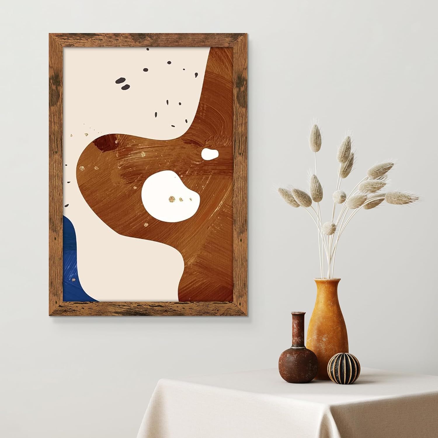 picrit 16x24 picture frame, photo frame for wall mounting display, brown brown 16x24