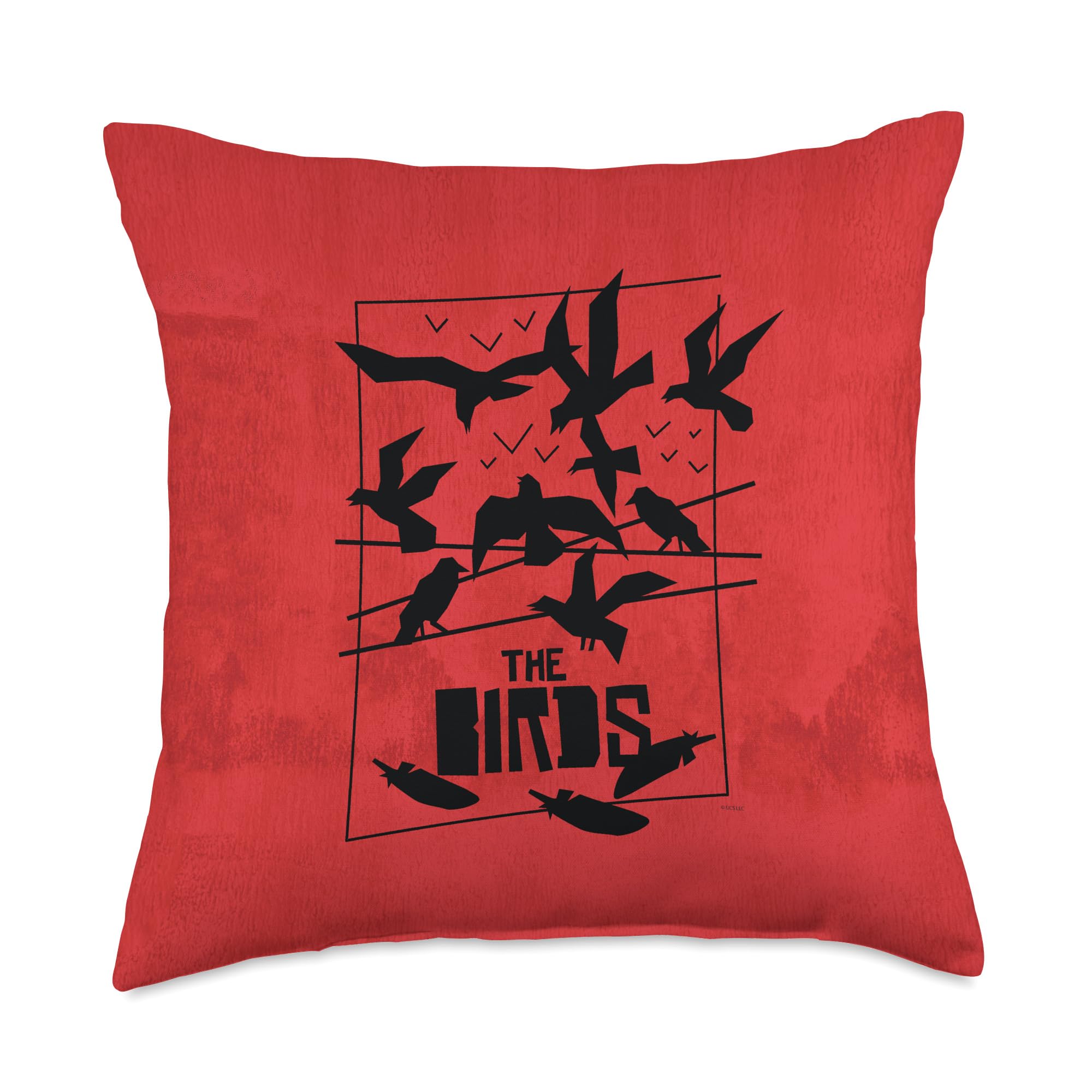 The Birds Alfred Hitchcock Abstract Throw Pillow