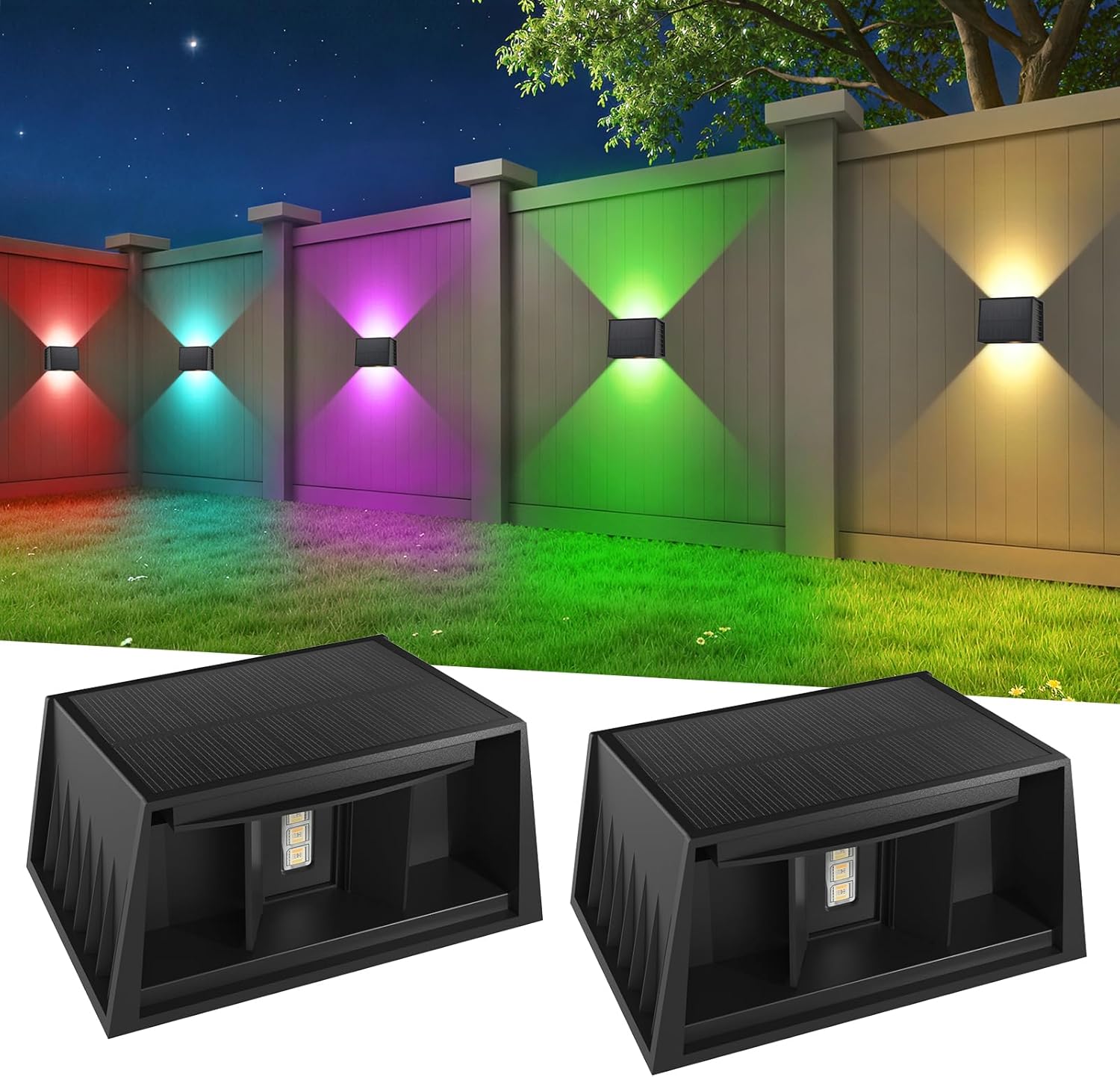 2 apliques solares T-SUN RGB por 14,23€ (precio al tramitar pedido y elegir envío sin prisa)