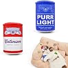 Potaroma Beer-Simulation Cat Toys 2Pcs Catnip Crinkly Sound Toy, Durable Kitten Bite Kicker Toys, Indoor Feline Exercise 4.0 Inches for All Breeds