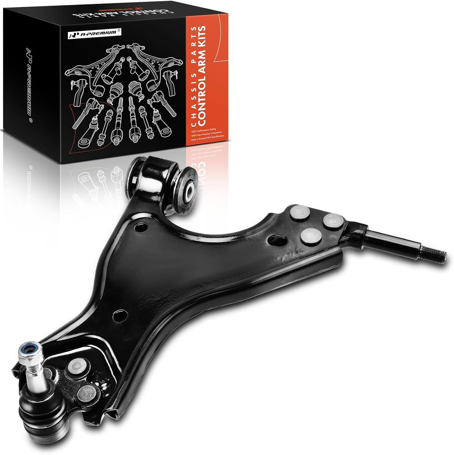 A-Premium Front Right Lower Control Arm, with Ball Joint & Bushing, Compatible with Buick Enclave 2008-2017, Chevy Traverse 2009-2017, GMC Acadia 2007-2016, Saturn Outlook 2007-2010