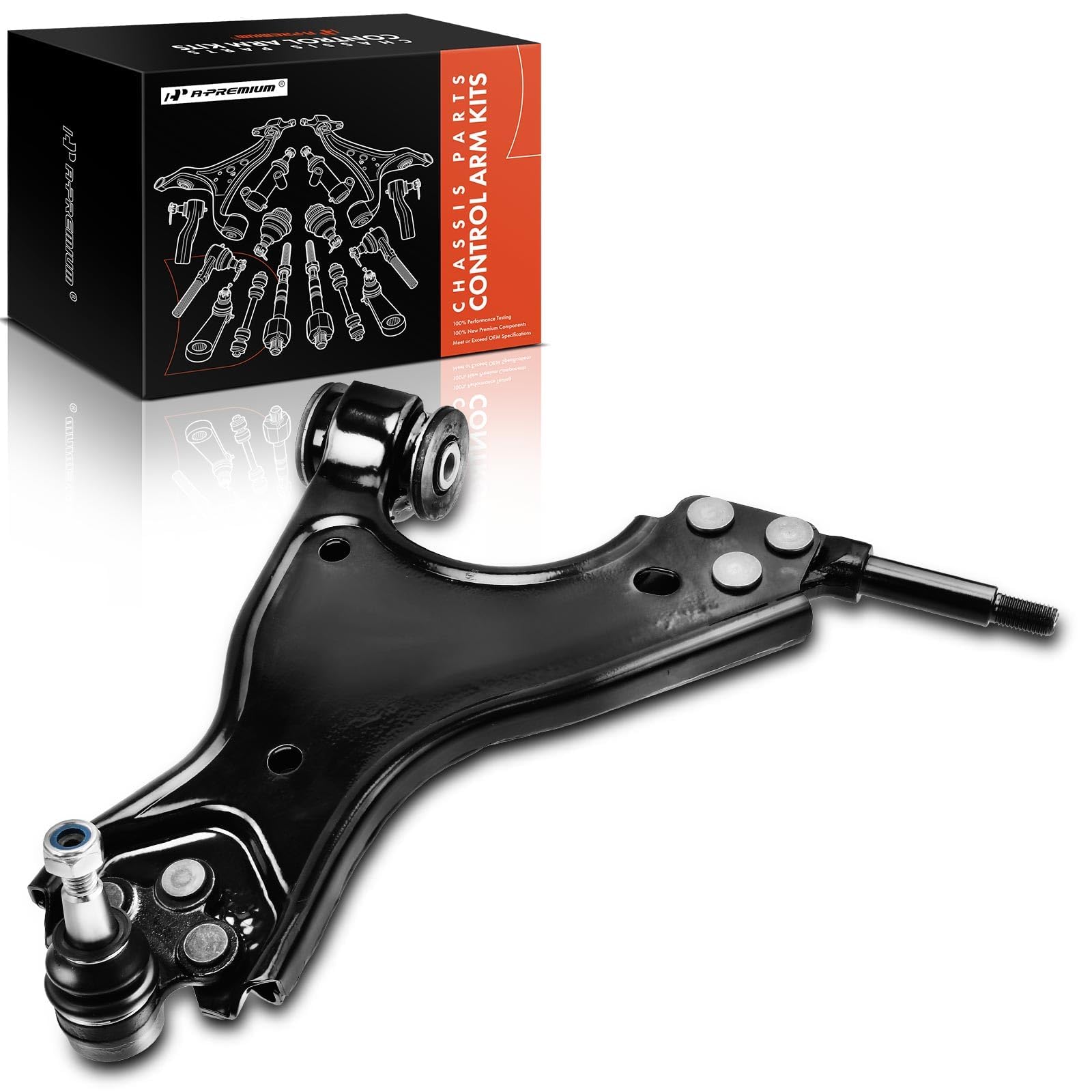 Front Right Lower Control Arm and Ball Joint Assembly - Compatible with 2007 - 2017 Jeep Compass 2008 2009 2010 2011 2012 2013 2014 2015 2016