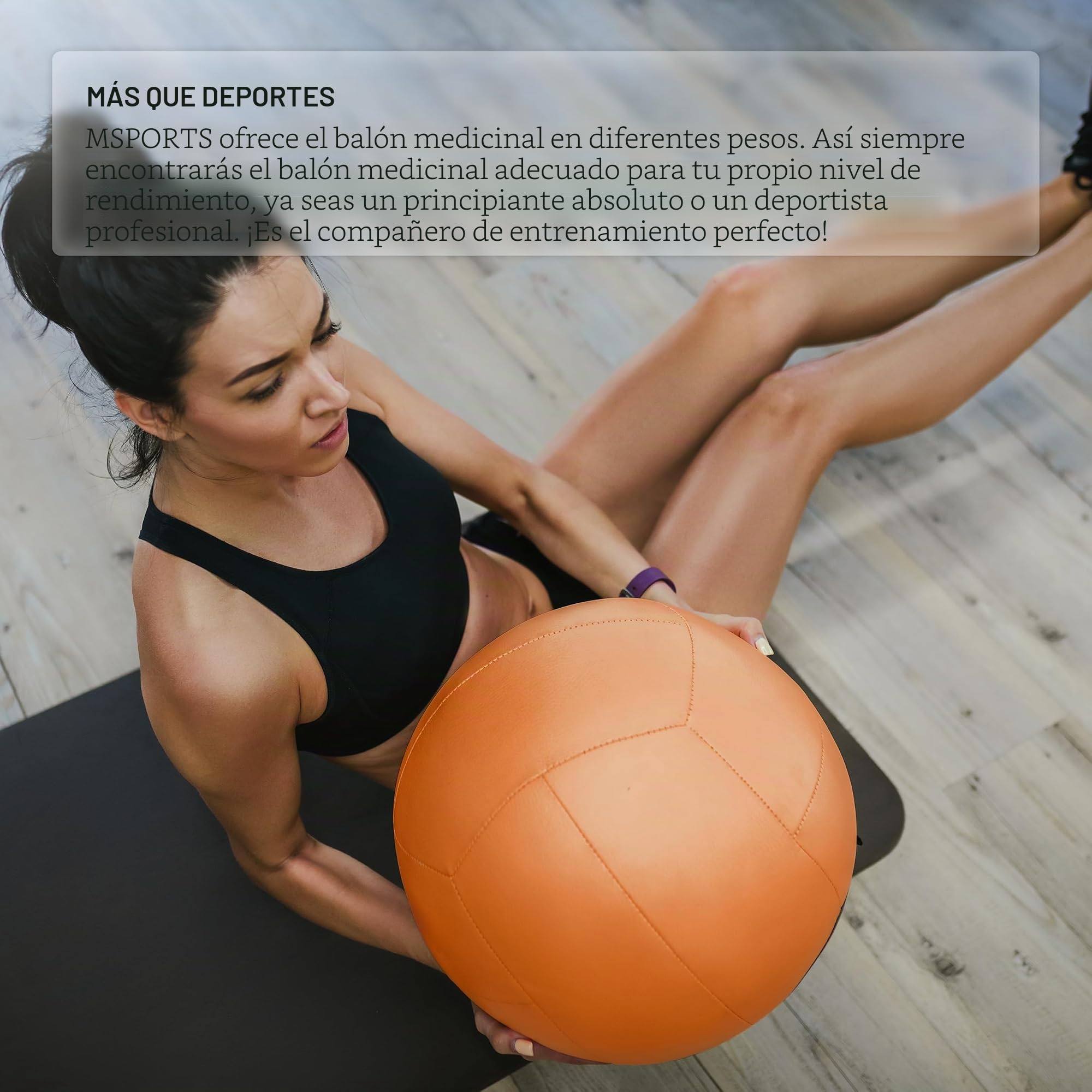 MSPORTS Wall-Ball Premium - Balón medicinal (2-10 kg)