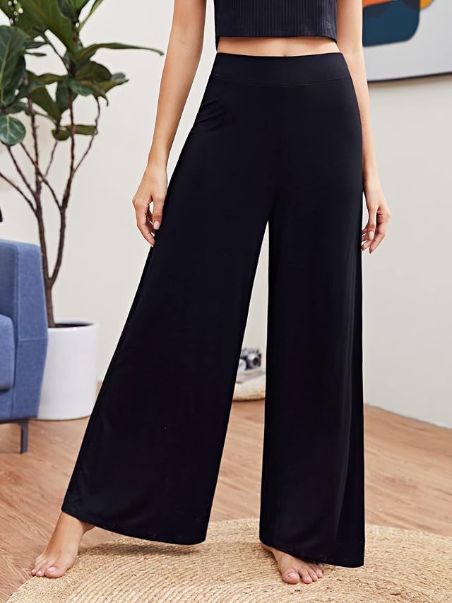 AVIMYA Womens Casual Pants Wide Leg Solid Pants for Work