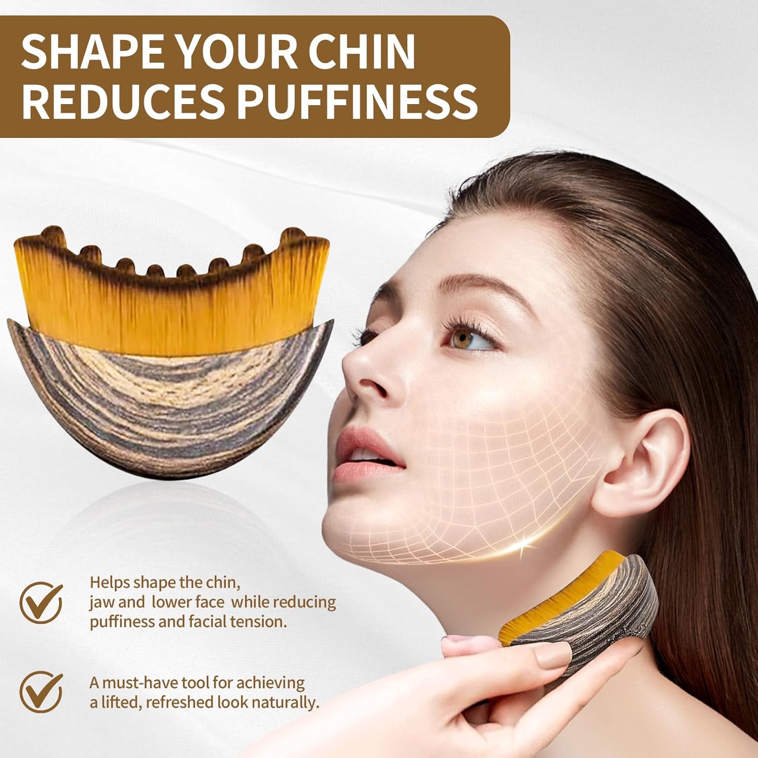 Revitalizing Lymphatic Contour Brush for Precise Facial Drainage and Sculpting
