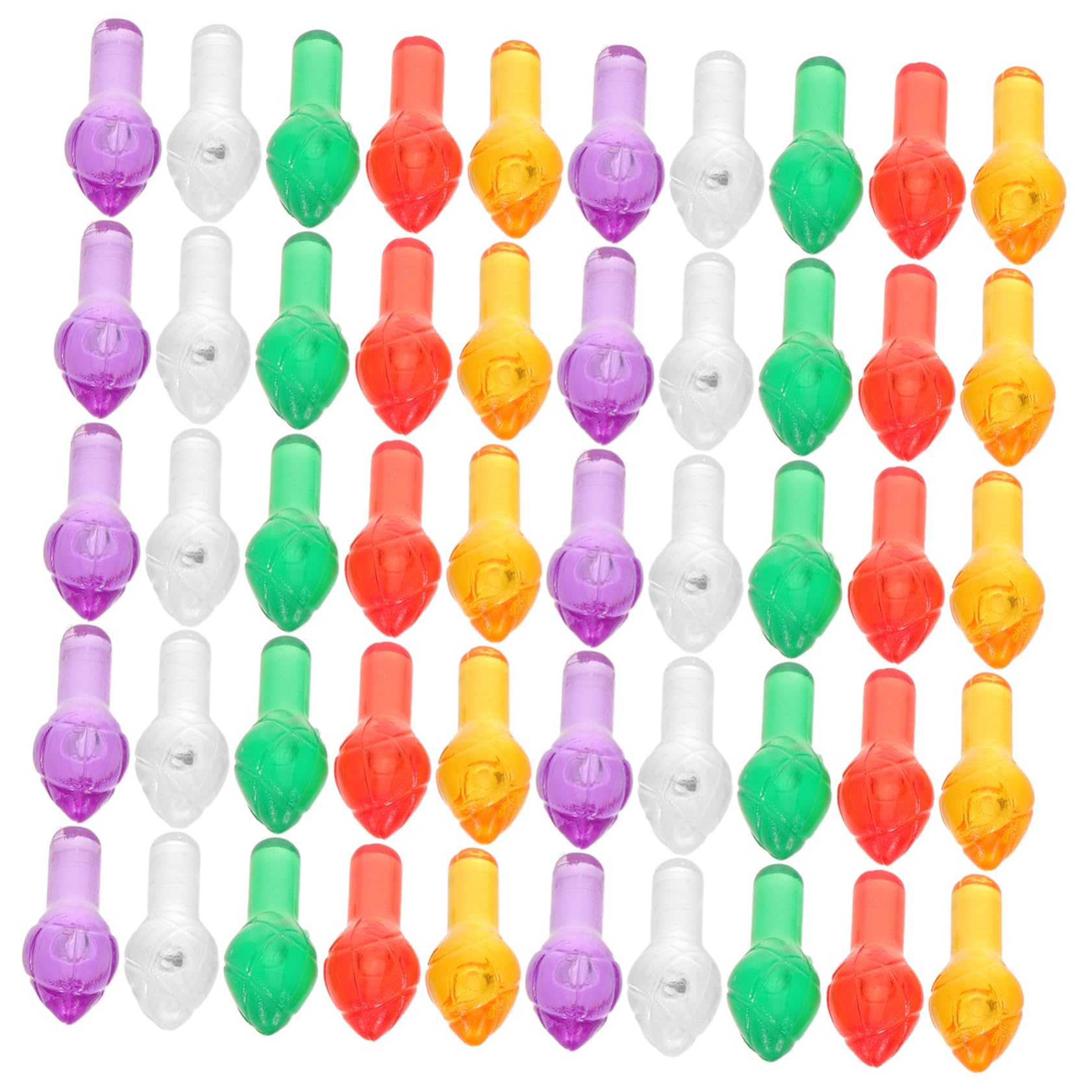 Healifty 100pcs Christmas Tree Lighting Mini Lights Christmas Bulbs Replacement Plastic