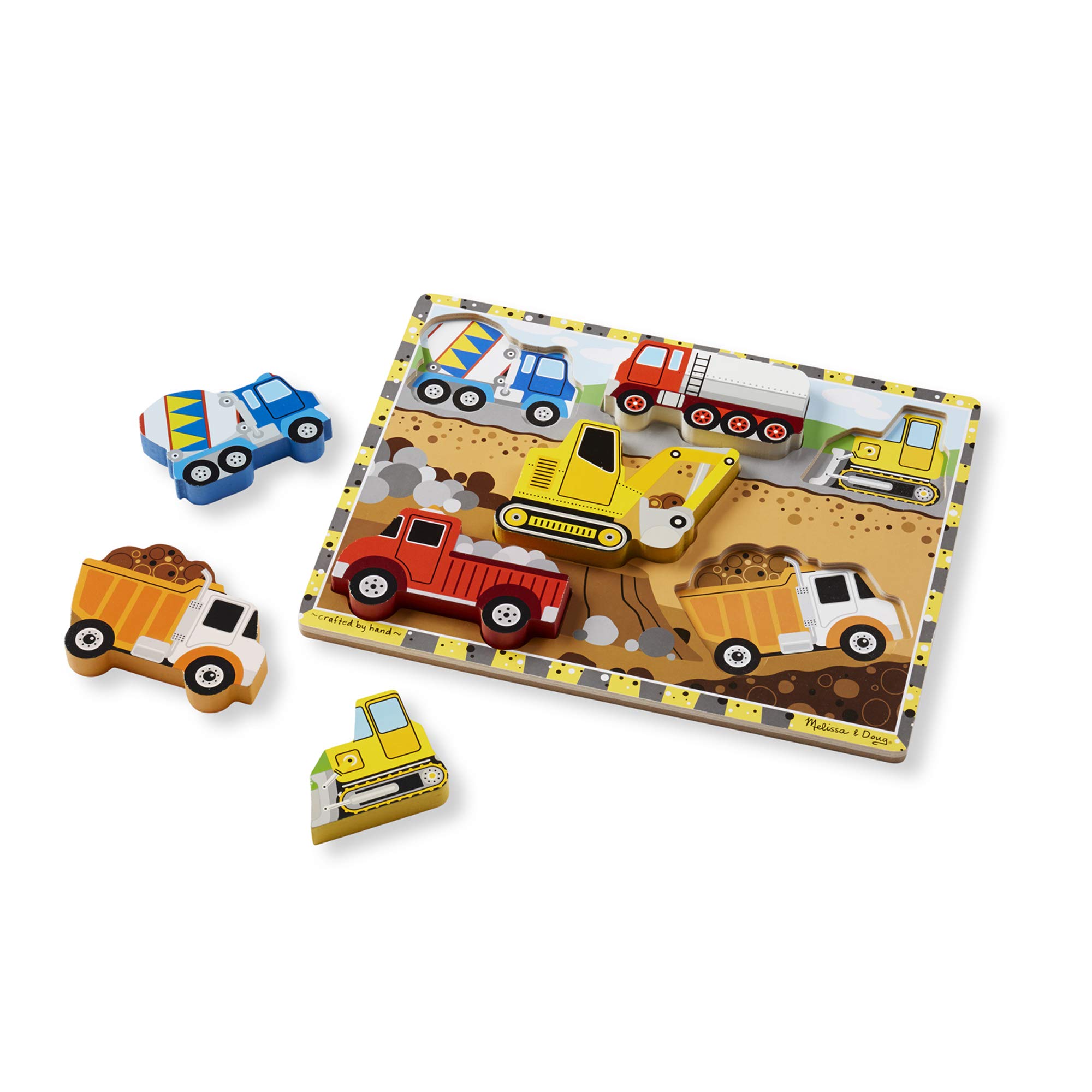 MELISSA & DOUG Construction Chunky Puzzle, 1 EA