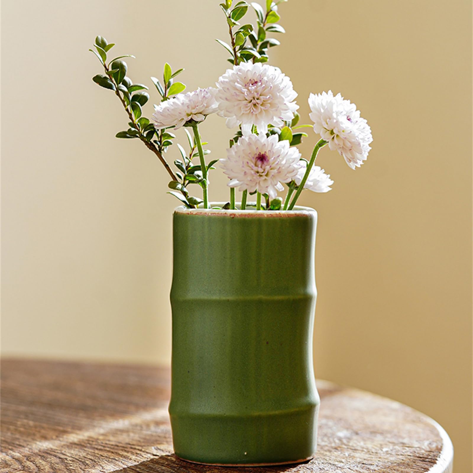 竹製フラワーベース 円筒形 竹製フラワーベース 円筒形