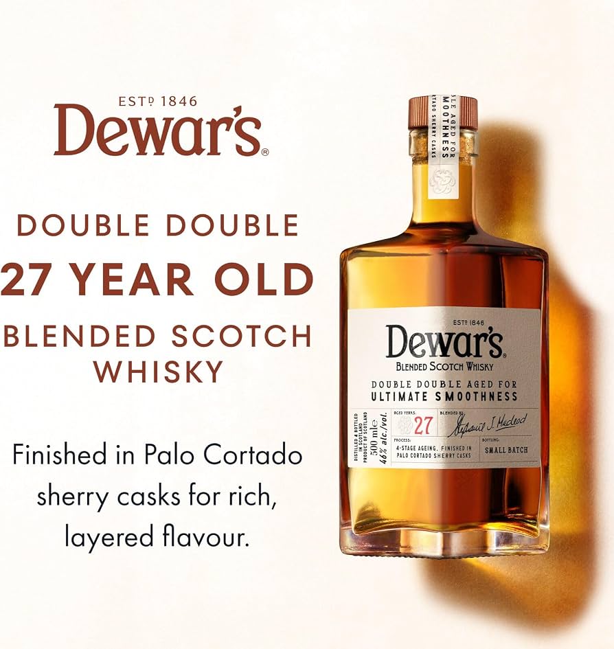 Dewar's Double Double 27 Year Old Blended Scotch Whisky, 46% ABV