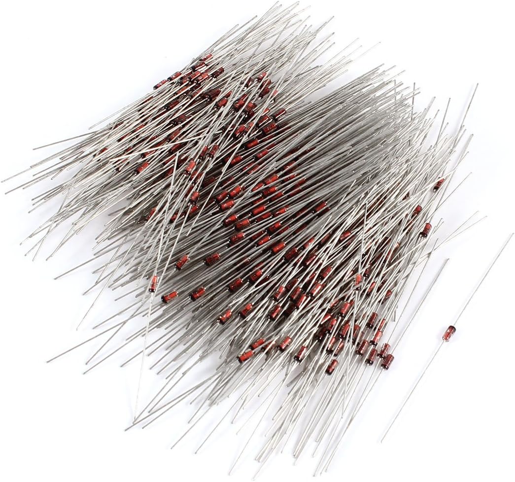 GURSAC 500 Pcs Diodes HZ9B3 DC 8.7-9.1V 1/2W Regulator Tubes axia-l Schottky Diodes Zener Diodes