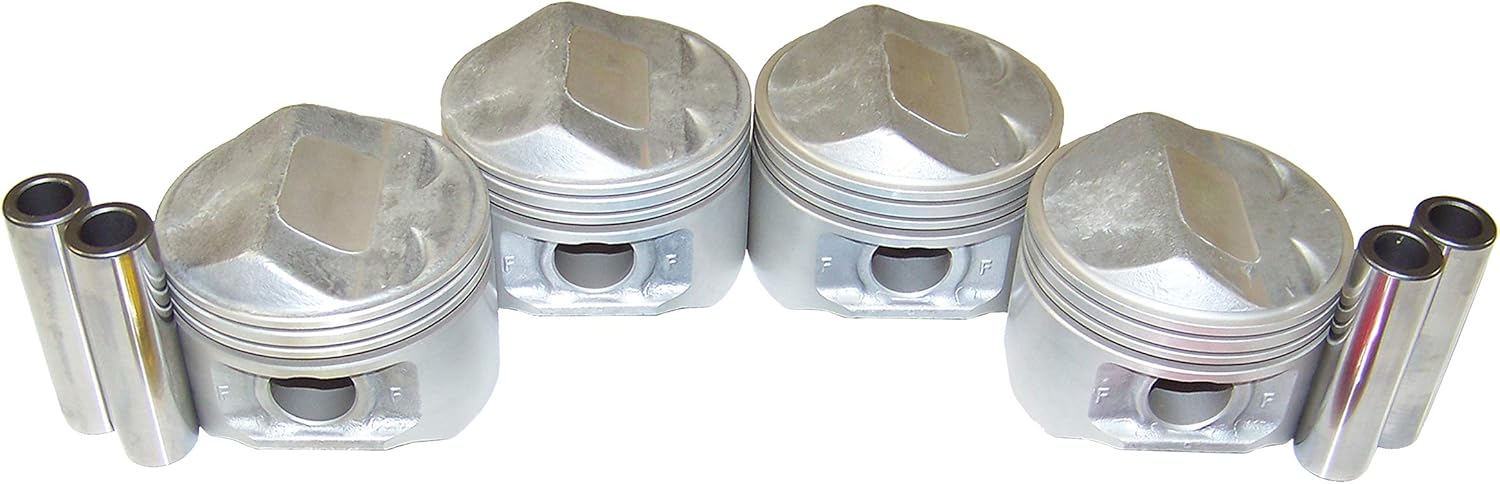DNJ P151A Piston Set Standard Size For 01-10 Chrysler, Dodge, Jeep 2.4L L4 DOHC Naturally Aspirated, Turbocharged designation -