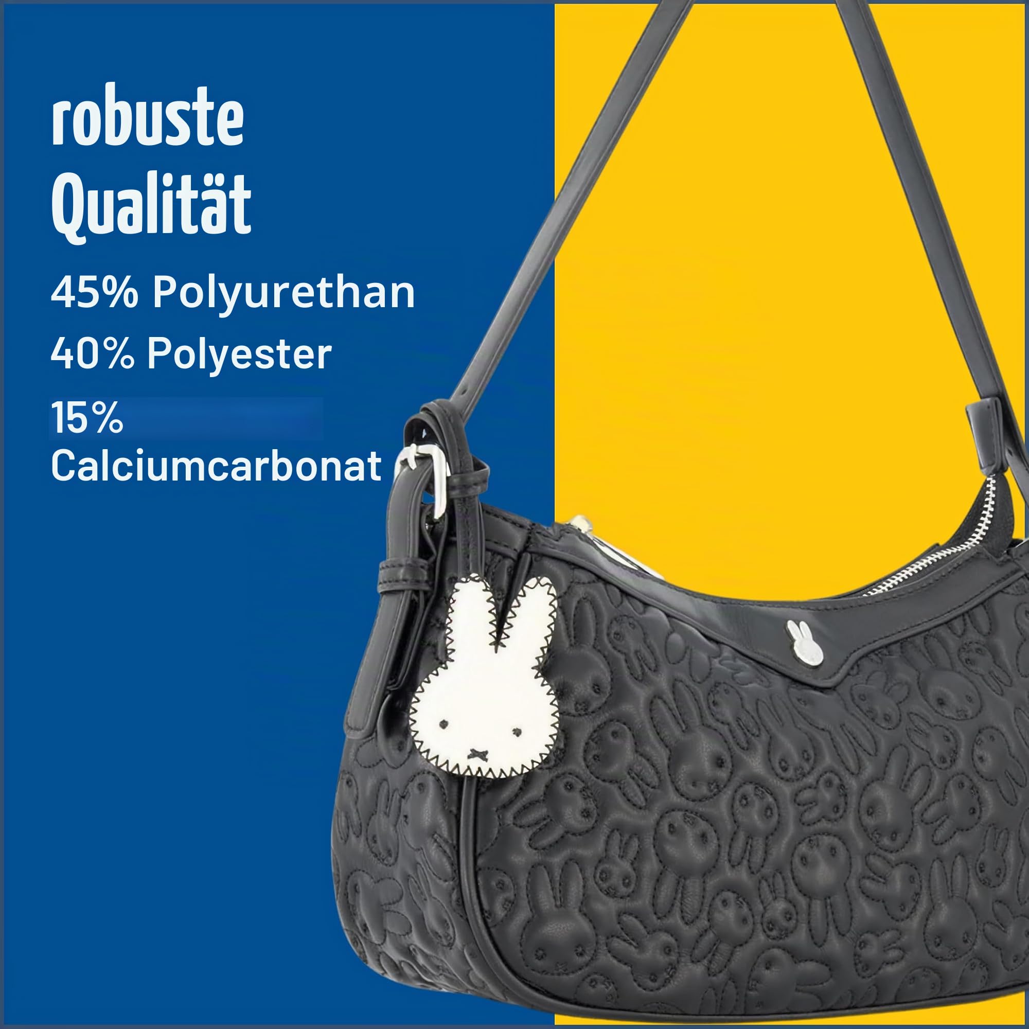 Danielle Nicole Danielle Nicole Miffy Shoulder Bag, Women's Quilted Mini Handbag With Adjustable Shoulder Strap Umhängetasche