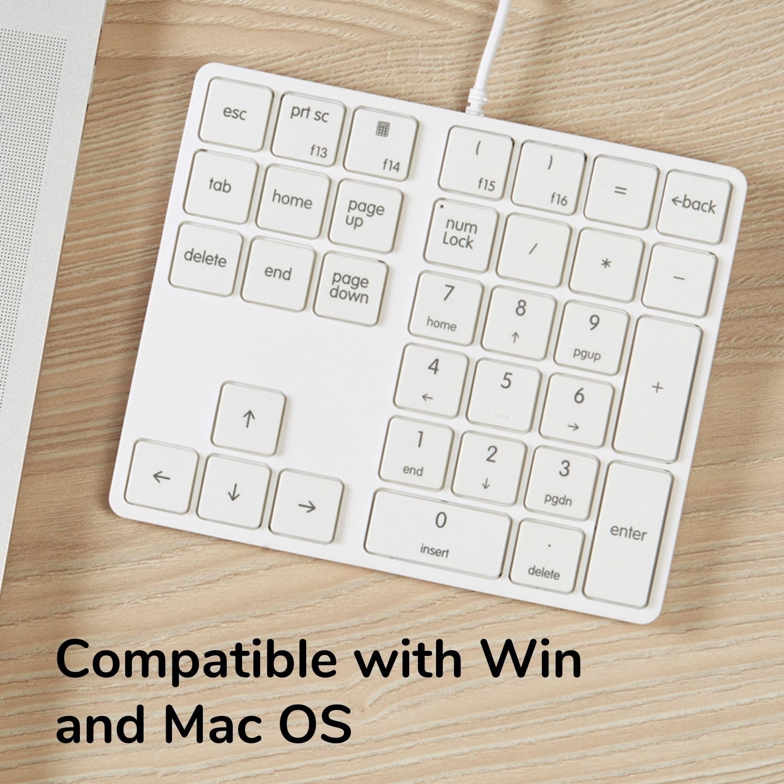 Levieny USB Ziffernblock - 34 Tasten Mini-Numpad Für Laptop Und PC