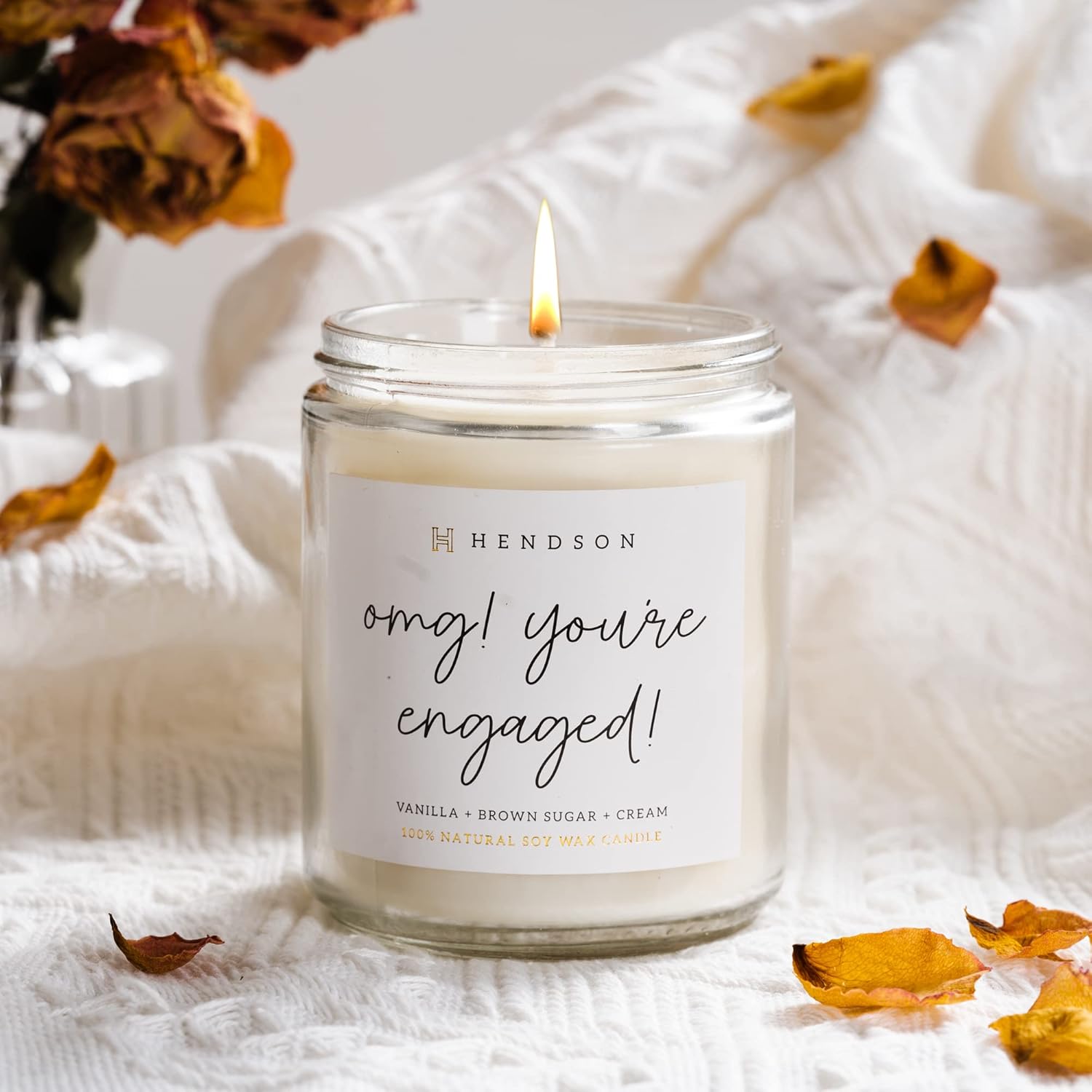 Engagement Gifts for Women - Wedding Candle, Bridal Shower, Bachelorette Party Gift for Bride to Be - Engaged Couple Fiance, Couples Gift - OMG Youre Engaged Candles - Image 6