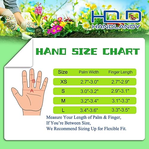 Miniatura 19 de HANDLANDY - Guantes de jardinería para poda de rosales para hombres y mujeres, guantes largos a prueba de espinas, de cuero de cerdo, transpirables