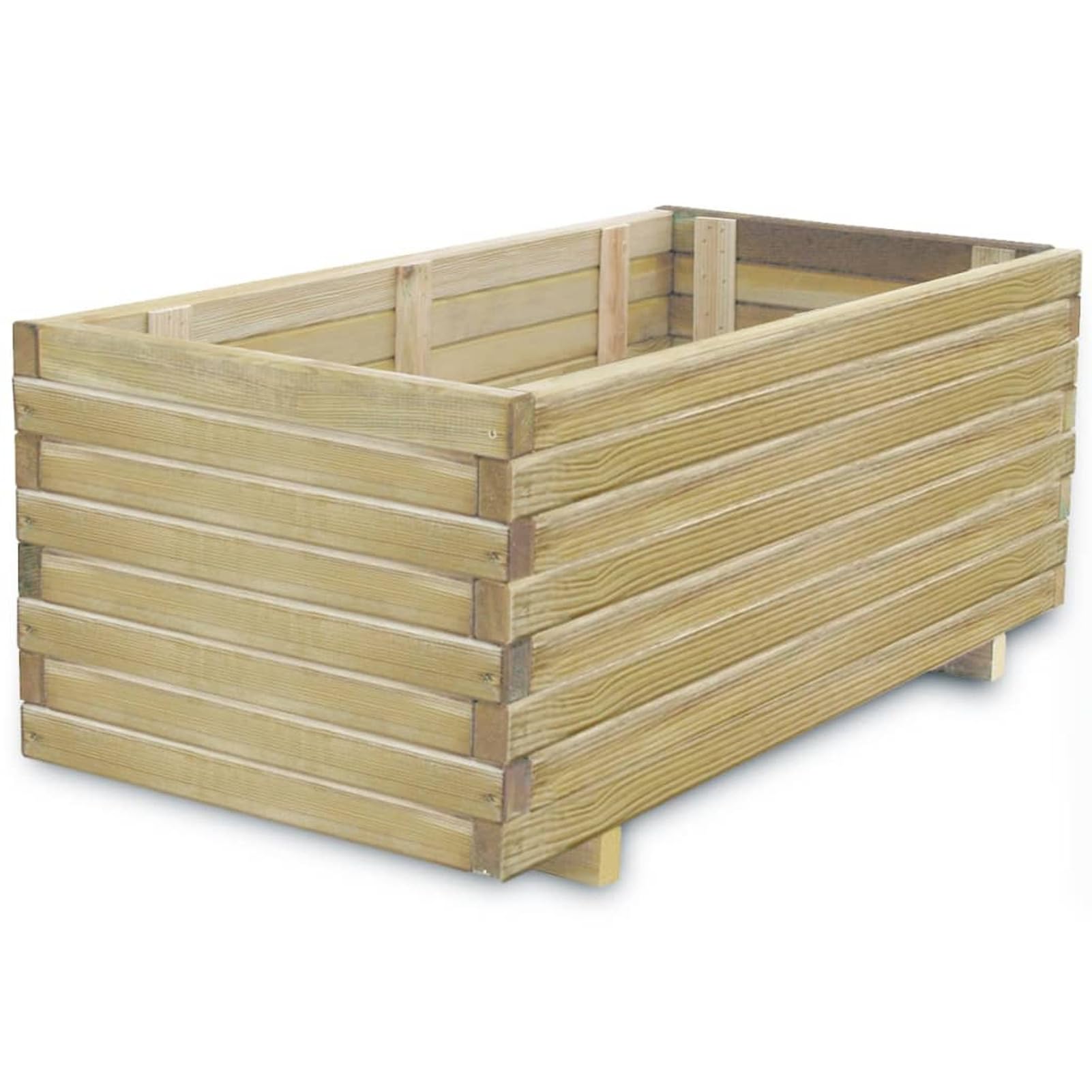 Arriate, Mesa De Cultivo, Huerto Domestico, Cultivo De Plantas Aromaticas, Arriate De Jardín, Rectangular de Madera 100x50x40 cm