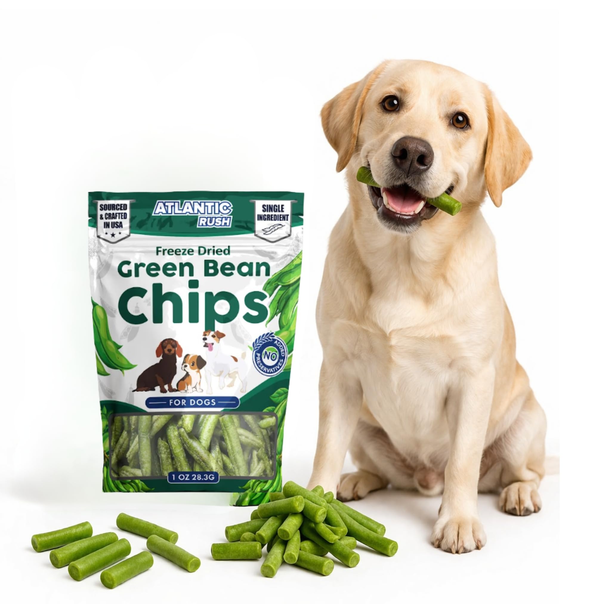 Amazon.com : Freeze Dried Green Beans for Dogs, Single Ingredient