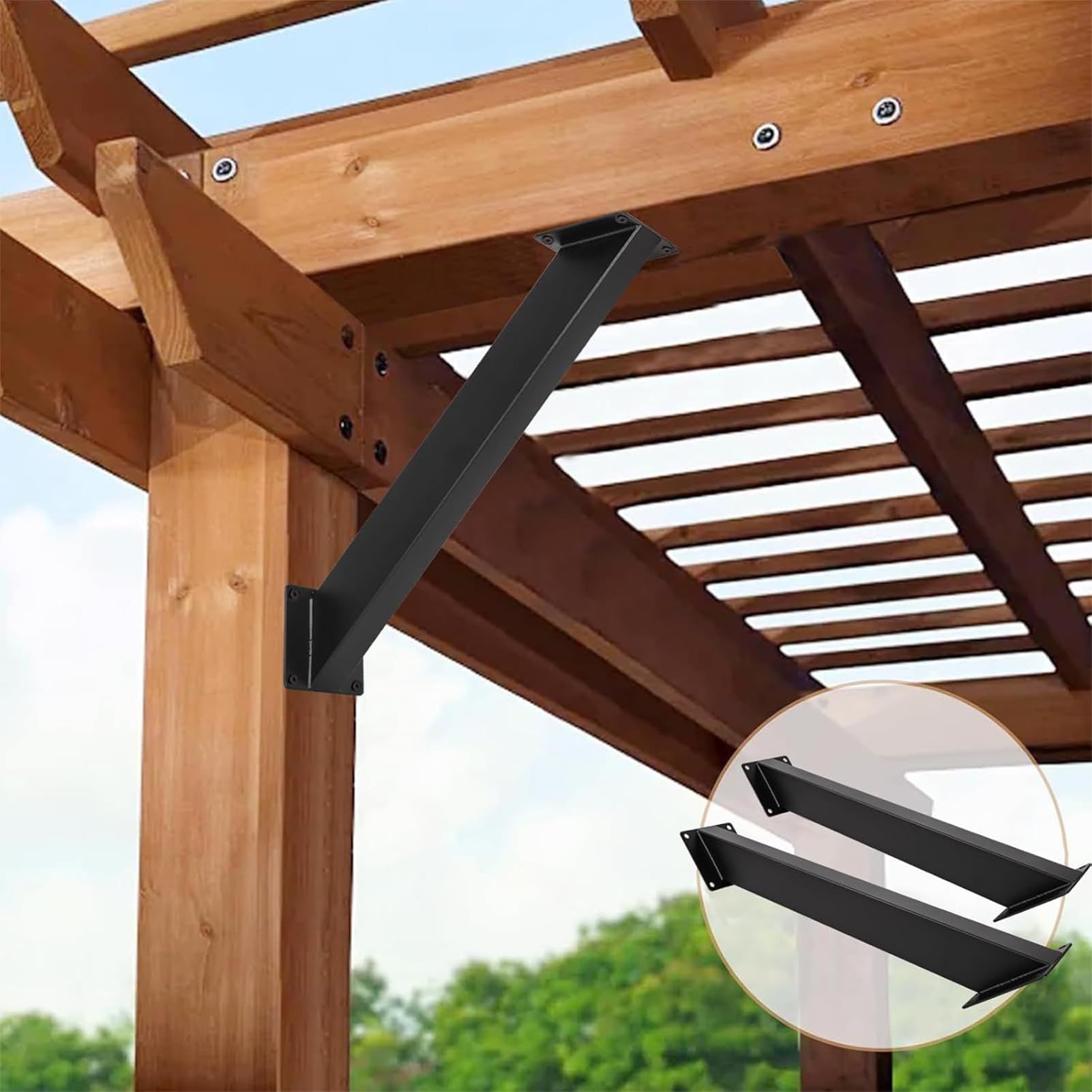 Équerres D Angle 45 Degrés 2 Pièces Équerre Pour Pergola