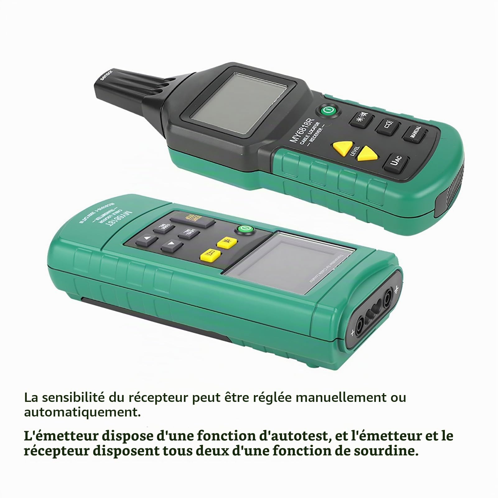 Traqueur de Câble, Testeur de Câbles et de Réseaux Détecteur de Position de Câble de Détecteur de Position de Tube en Métal pour la Construction de Câble de Communication