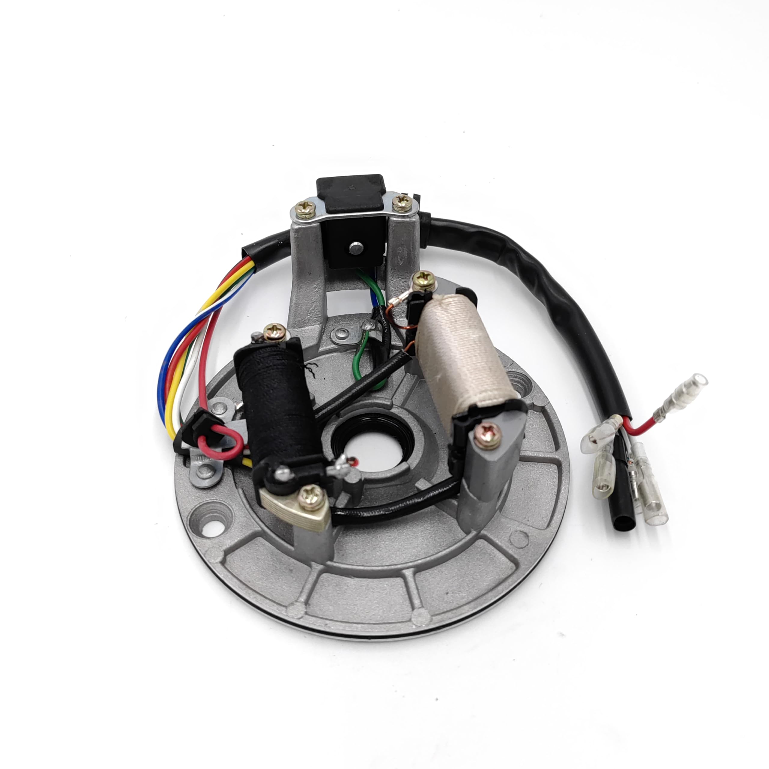 Pezzi di Ricambio Moto Statore Bobina JH70 Statore Piastra Pickup Magneto Bobina di Accensione Rotore Adatto per Pit Bike 70cc 90cc 110cc 125cc Facile da sostituire
