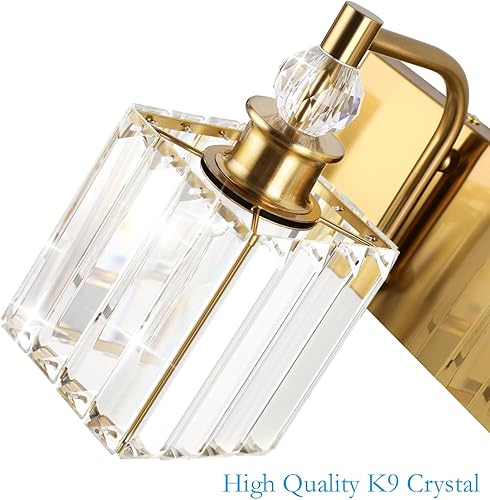 Miniatura 29 de Ralbay - Luces de baño de cristal negro 3 luces, accesorios de iluminación de tocador de baño de cristal, modernas luces de pared de baño de espejo